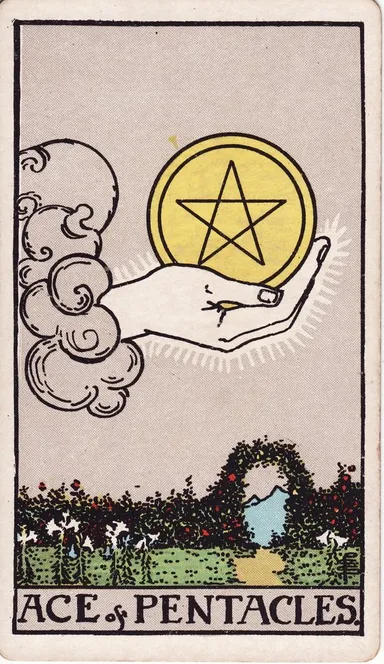 펜타클 에이스 (Ace of Pentacles) 타로 카드