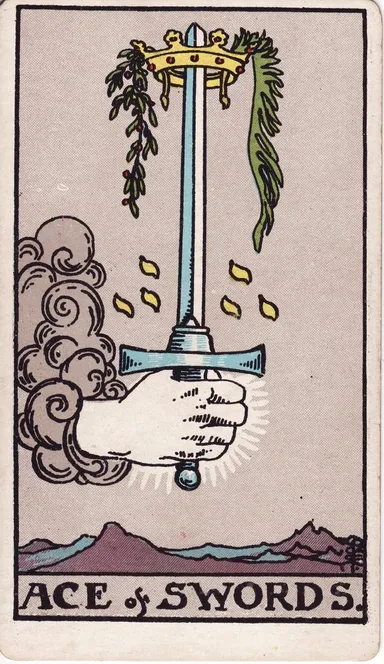 소드 에이스 (Ace of Swords) 타로 카드