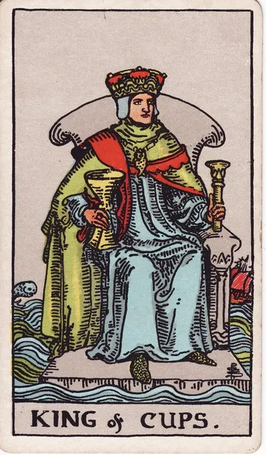 컵 킹 (King of Cups) 타로 카드