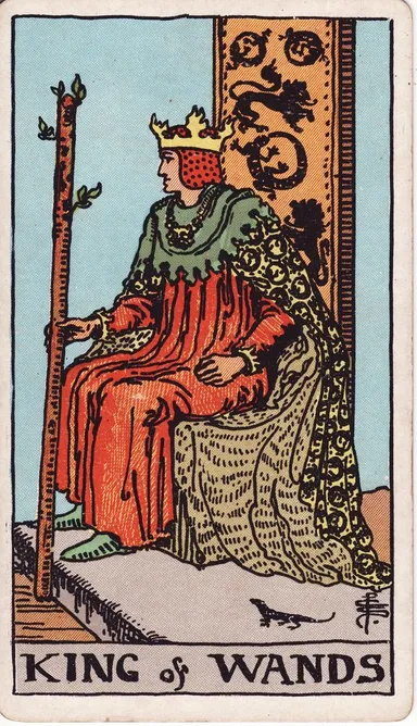 완드 킹 (King of Wands) 타로 카드