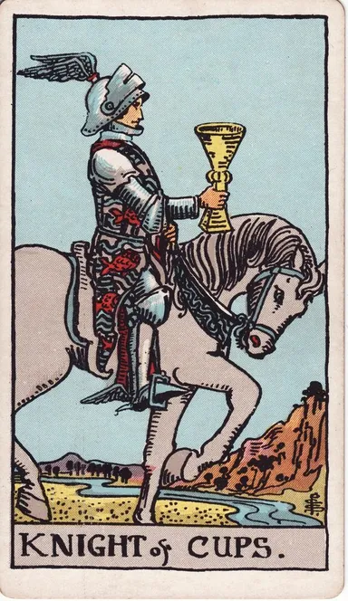컵 나이트 (Knight of Cups) 타로 카드