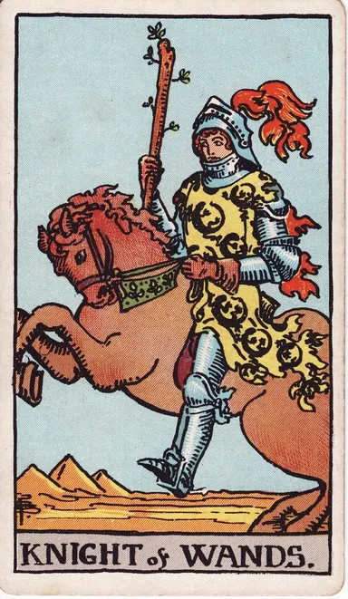 완드 나이트 (Knight of Wands) 타로 카드
