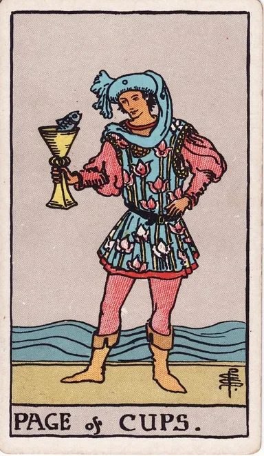 컵 페이지 (Page of Cups) 타로 카드