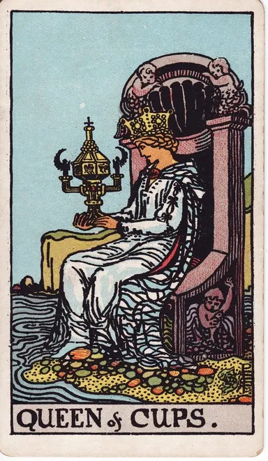 컵 퀸 (Queen of Cups) 타로 카드