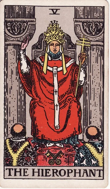 교황 (The Hierophant) 타로 카드